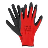 Tuinwerkhandschoenen/werkhandschoenen rood/zwart maat XL XL  -