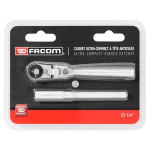 Facom R.180PB Compacte ratel 1/4" met flexibele kop 180°