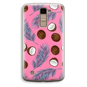 Kokosnoot roze: LG K10 (2016) Transparant Hoesje
