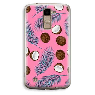 Kokosnoot roze: LG K10 (2016) Transparant Hoesje