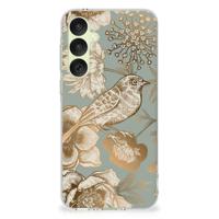 TPU Case voor Samsung Galaxy A35 Vintage Bird Flowers