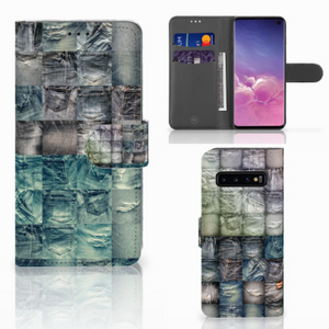 Wallet Case met Pasjes Samsung Galaxy S10 Spijkerbroeken