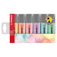 STABILO BOSS ORIGINAL Pastel, markeerstift, etui met 6 kleuren