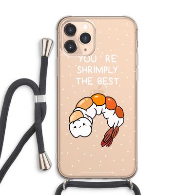 You're Shrimply The Best: iPhone 11 Pro Max Transparant Hoesje met koord