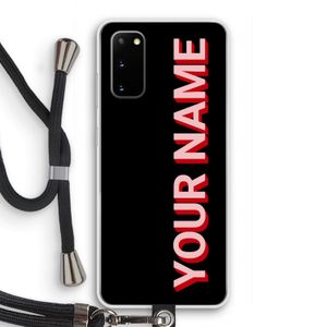 Namecase: Samsung Galaxy S20 Transparant Hoesje met koord