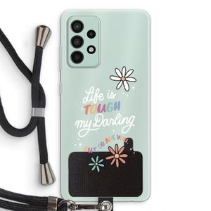 Tough Life: Samsung Galaxy A52s 5G Transparant Hoesje met koord