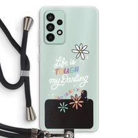 Tough Life: Samsung Galaxy A52s 5G Transparant Hoesje met koord