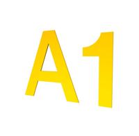 Kunststof letters & numbers PVC 5 mm - per stuk