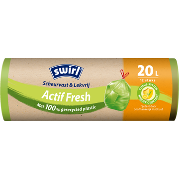 Swirl Vuilniszakken met Actifresh 20 liter 12 stuks bij Jumbo