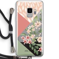 Sweet heaven geometrics: Samsung Galaxy S9 Transparant Hoesje met koord