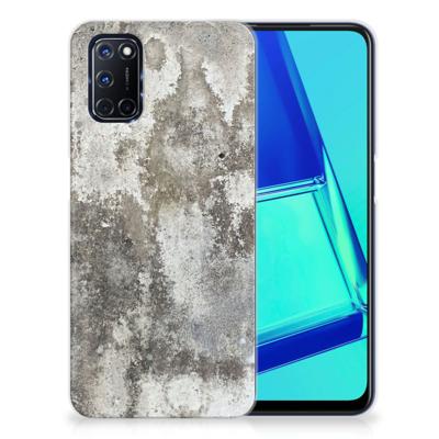 OPPO A52 | A72 | TPU | Siliconen hoesje | Beton Print