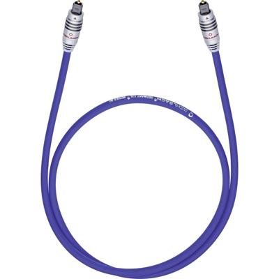 Toslink Audio Aansluitkabel [1x Toslink-stekker (ODT) - 1x Toslink-stekker (ODT)] 0.50 m Blauw Oehlbach XXL® Series 80