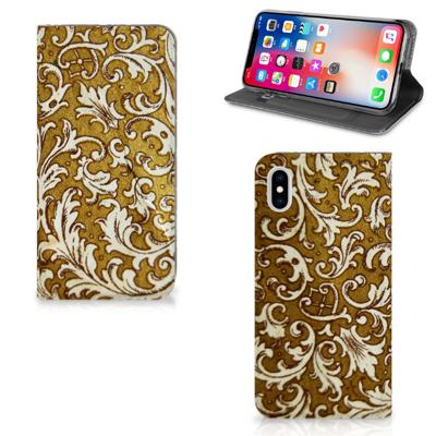 Telefoon Hoesje Apple iPhone Xs Max Barok Goud