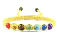 Chakra armband gevlochten - Sieraden - Spiritueelboek.nl