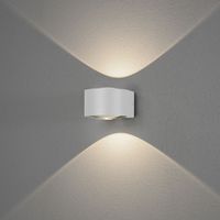 Wandlamp Gela aluminium wit 2x6W 3000K 980 Lumen 7882-250 Konstsmide