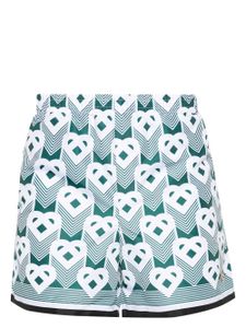 Casablanca short de bain Heart Monogram