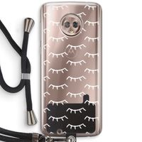 Wimpers: Motorola Moto G6 Transparant Hoesje met koord