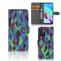 Xiaomi Redmi 10 | Book Case | Abstract Green Blue