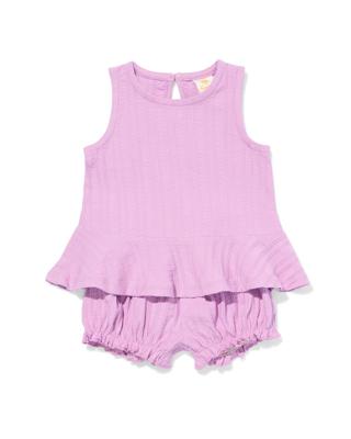 HEMA Baby Kledingset Rib Paars (paars)