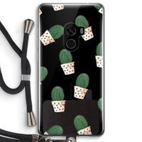 Cactusprint roze: Xiaomi Mi Mix 2 Transparant Hoesje met koord Cactusprint roze: Xiaomi Mi Mix 2 Transparant Hoesje met koord