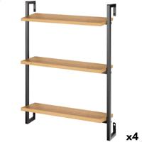 Planken Max Home Ijzer Hout MDF 40 X 55 X 12 cm (4 Stuks)