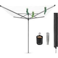 Brabantia Droogmolen Lift-O-Matic Advance - 60m - incl. grondanker,beschermhoes en wasknijpertasje - thumbnail