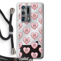 Chicks before dicks: Huawei P40 Pro Plus Transparant Hoesje met koord