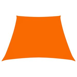 vidaXL Zonnezeil trapezium 2/4x3 m oxford stof oranje