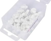 Plankdr plastic 10x5mm wit 24st - Deltafix Plankdr plastic 10x5mm wit 24st - Deltafix