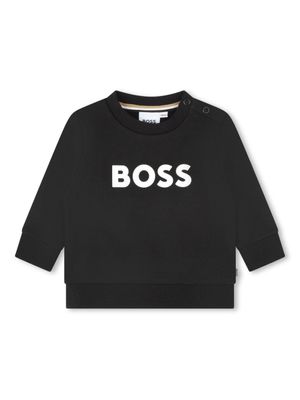 BOSS Kidswear sweat en coton à logo imprimé - Noir