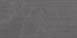 Tegelsample: Jabo Overland Antracite Relieve vloertegel 30x60cm gerectificeerd