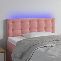 Hoofdbord LED 100x5x78/88 cm fluweel roze Hoofdbord LED 100x5x78/88 cm fluweel roze
