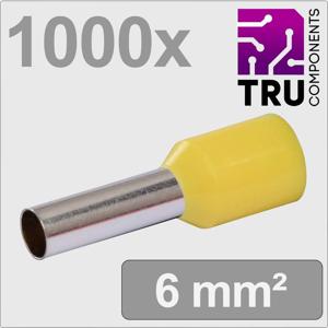 TRU COMPONENTS TC-13377216 Adereindhulzen 6 mm² Deels geïsoleerd Geel 1000 stuk(s)