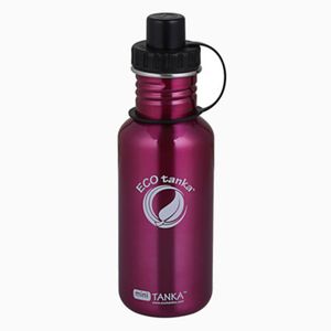 Roestvrijstalen drinkfles - miniTANKA™, 600 ml, pink Maat: