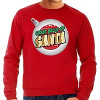 Foute Kersttrui Great balls of Santa rood voor heren Foute Kersttrui Great balls of Santa rood voor heren