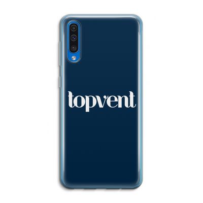 Topvent Navy: Samsung Galaxy A50 Transparant Hoesje