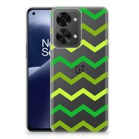 OnePlus Nord 2T TPU bumper Zigzag Groen