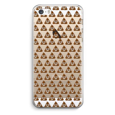 Poop emoji: iPhone 5 / 5S / SE Transparant Hoesje