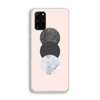 Marmeren cirkels: Samsung Galaxy S20 Plus Transparant Hoesje