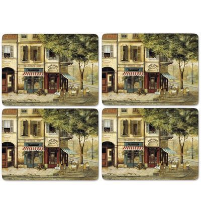Placemat Parisian scenes, set van 4