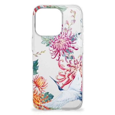 iPhone 16 Pro Max | TPU Hoesje | Bird Flowers