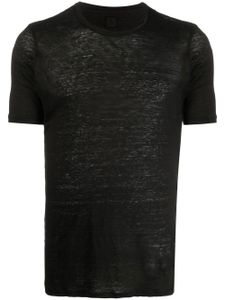 120% Lino t-shirt à effet chiné - Noir