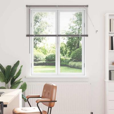 Raam Blind met gordijnen Zilver 80 x 130 cm Aluminium