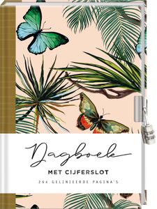 Dagboek met Slot voor Volwassenen Butterfly