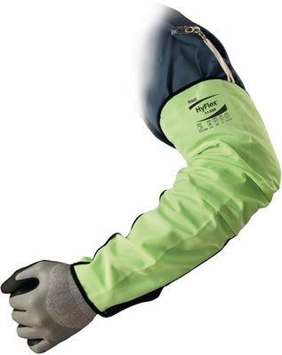 Armbeschermer | 475 mm signaalgeel | polyester / nylon / glasvezel | EN 388, EN 407 PSA-categorie III | 12 stuks - 11-200 Armbeschermer | 475 mm signaalgeel | polyester / nylon / glasvezel | EN 388, EN 407 PSA-categorie III | 12 stuks - 11-200