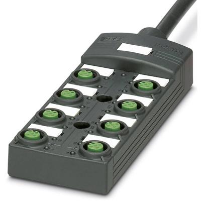 Phoenix Contact SACB-8/ 8-10,0PUR SCO P 1452521 Passieve sensor/actorbox M12-verdeler met kunststof schroefdraad 1 stuk(s)