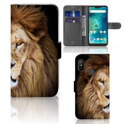 Xiaomi Mi A2 Lite | Telefoonhoesje | Met pasjeshouder | Leeuw
