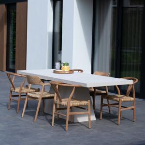 Tuintafel Avia Rechthoek Beige 160cm - Giga Meubel