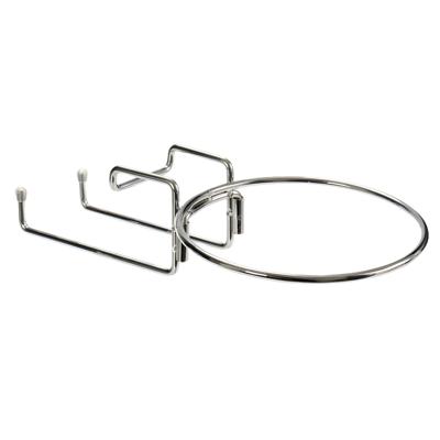 Wijnkoeler houder - metaal - wijn / champagne - zilver - RVS - tafel beugel