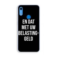 Belastinggeld - Zwart: Huawei Y6s Transparant Hoesje